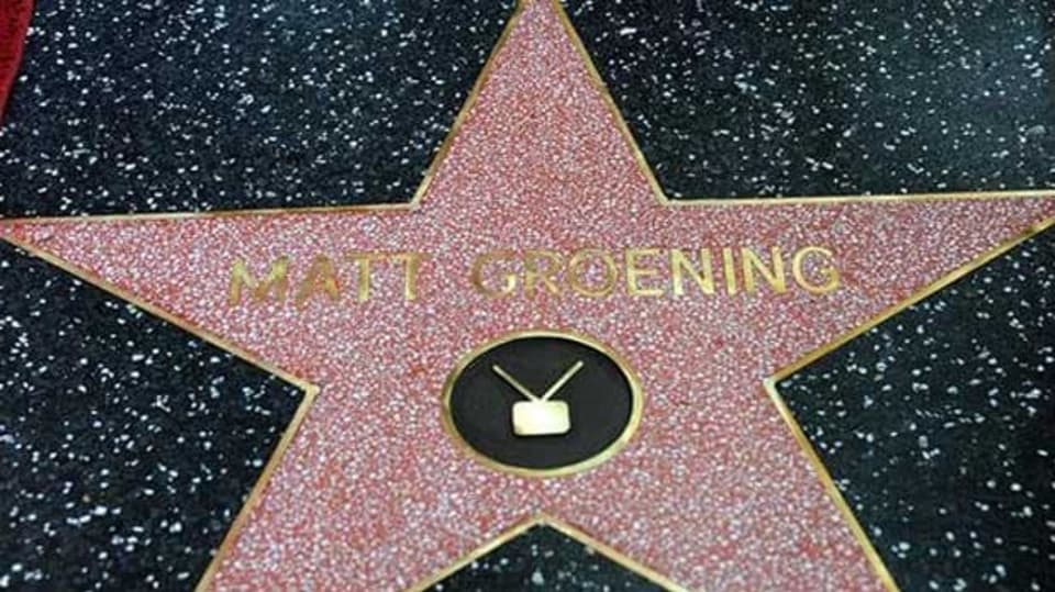 Matt Groening - hvězda v Hollywoodu